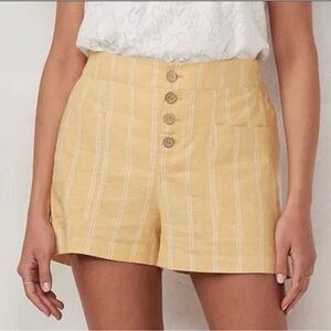 Lauren Conrad Yellow Striped Women's Shorts